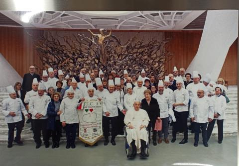 L’Associazione Cuochi Provincia Granda con il Santo Padre in occasione del Giubileo 2025